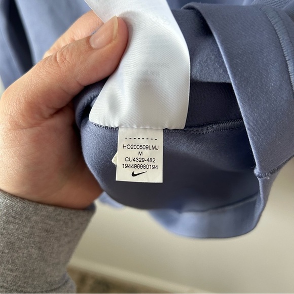 Nike Pro Dri-Fit 1/4 Zip Athletic Top Purple Lilac Women's Med Cold Weather - Picture 5 of 6